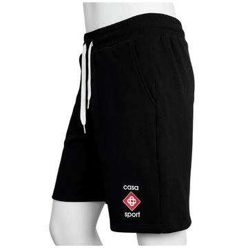 Shorts Casablanca de moletom Casa Sport Logo Preta